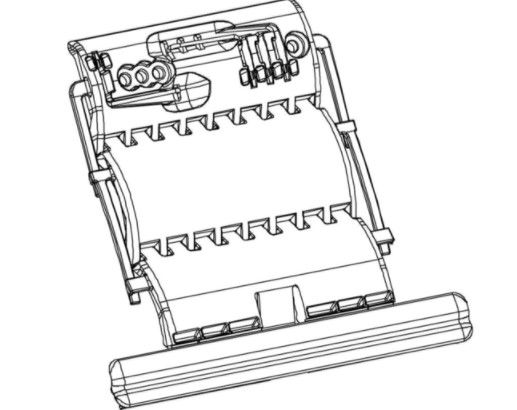 CAME 001YM0155 2pc roller-stick quick attachment lock