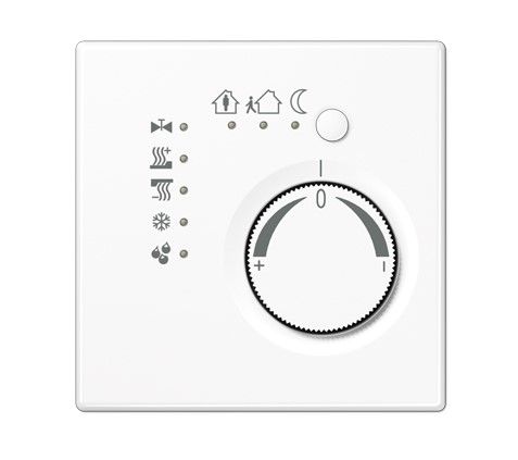 JUNG LS2178TSWW KNX room thermostat with integrated bus coupler and 4-channel button interface - alpine white