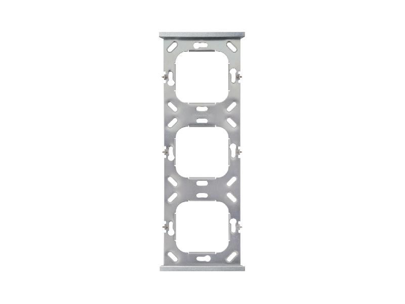 ELSNER 70269 Frame Corlo 3-gang- chrome matt Frame for mounting