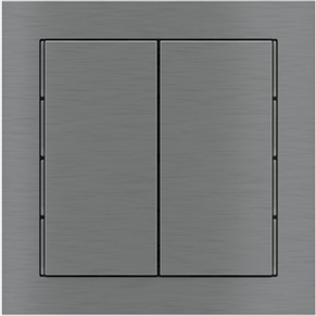 EKINEX EK-T2R-GBS Kit of 2 Linea 71 rectangular vertical buttons (30X60) brass colour
