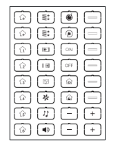 EELECTRON 9025ISD-1 9025 PULSANTE CAPACITIVO KNX, BIANCO  SET ICONE - D - 32 ICONE