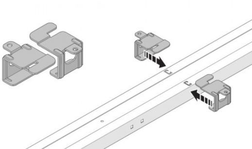 NICE SRA1 Staffe ad innesto rapido per il fissaggio a soffitto