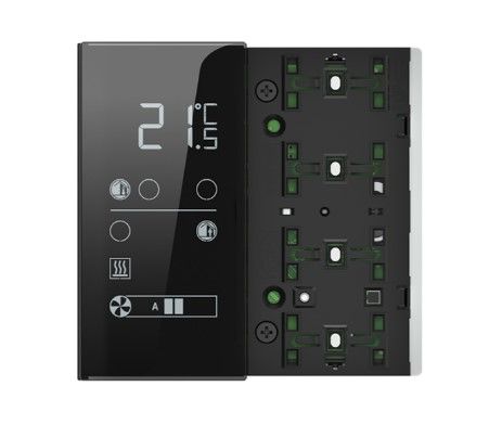 EKINEX EK-ER2-TP-BG-NFW Easy ER2 thermostat. 'NF version white background - green/blue LEDs