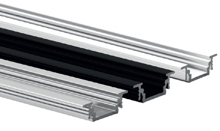 LEDCO PR200/3 RECESSED PROFILE 10 MM. 3 METERS. ANODIZED