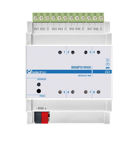 EELECTRON BI08F01KNX DIN MODULE 8 DIGITAL INPUTS