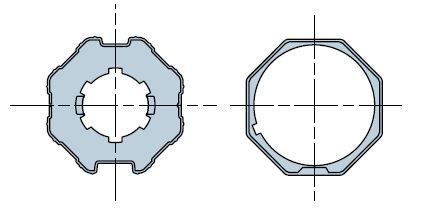 NICE 601.40.00 Octagonal 52x0.8 wheel + crown