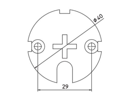 CAME 001YM0104 CROSS IMPRINT PLATE