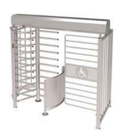 NICE TURNSTILES BKLONB9 AISI 304 brushed stainless steel structure, 900mm manual gate