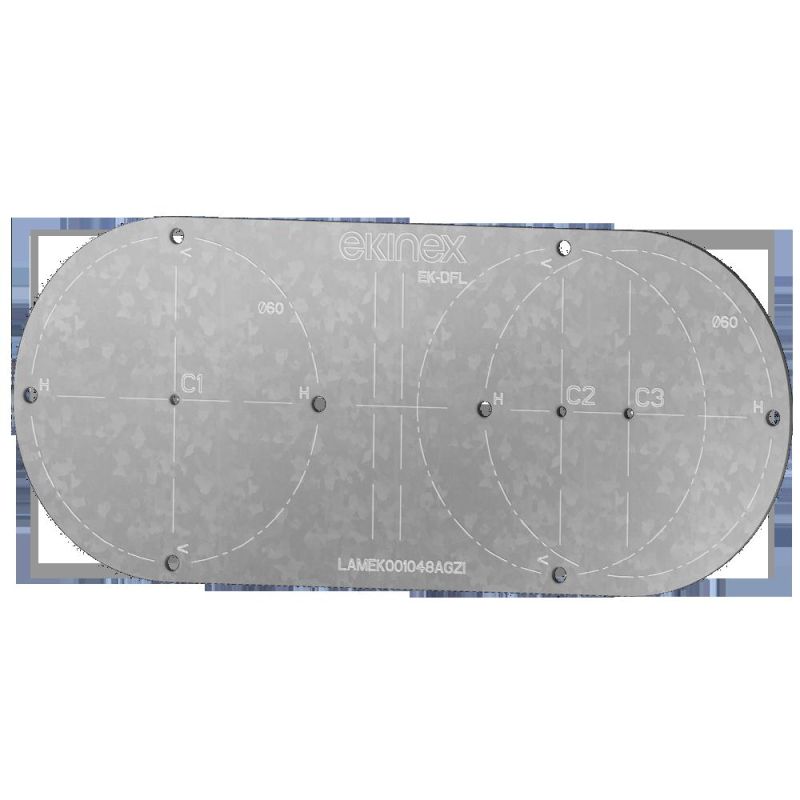 EKINEX EK-DFL Template for side-by-side mounting of Flank series frames (5 pcs)