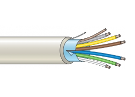 ARITECH INTRUSION WS4106FN CEI-UNEL 36762 C-4 flame retardant shielded cable - 6x0