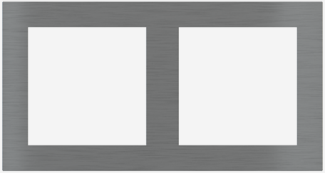 EKINEX EK-P2P-GBS Rectangular 71 (Form/Flank/NF) plate METAL (ALUMINIUM) - 2 windows
