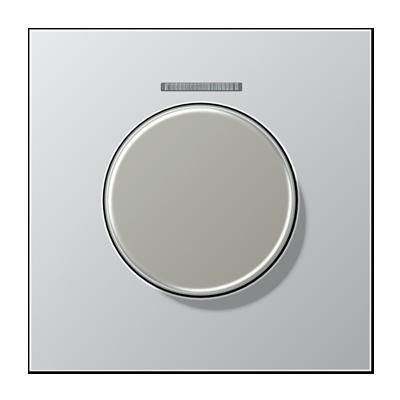 JUNG AL1940KO5 Cover with light outlet for KNX rotary button - aluminium