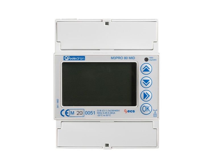 EELECTRON PM30E01IRE THREE-PHASE DIGITAL ENERGY METER DIRECT CONNECTION 80 A – MID