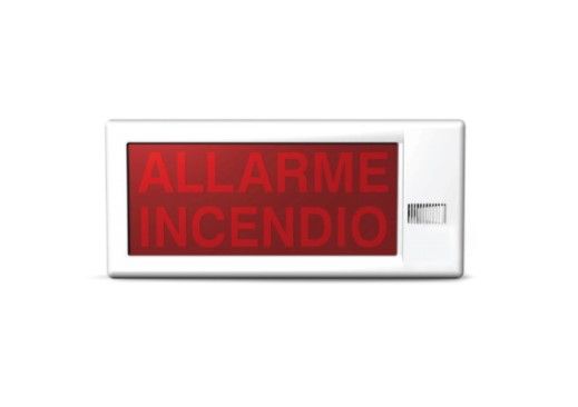 INIM INCENDIO ESS021 Targa ottico-acustica - Completa di modulo indirizzamento con isolatore