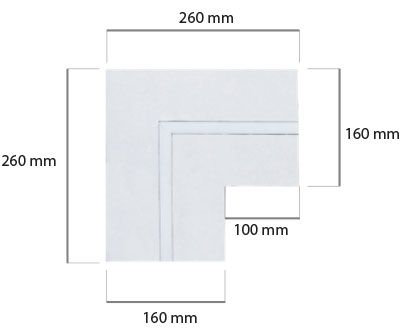 LEDCO COG105 RECESSED CORNER DRYWALL C/PR105