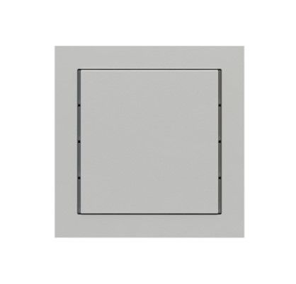 EKINEX EK-T1Q-GAG Single Square Button Packaging - Silver Grey