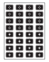 EELECTRON 9025ISF-3 9025 PULSANTE CAPACITIVO KNX, NERO  ISET ICONE - F - 32 ICONE