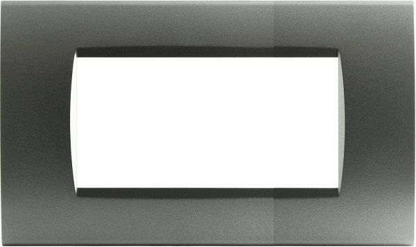 MAPAM 8004-08 Placca Tecnopolimero Art 8004-08 4P Grigio Scuro