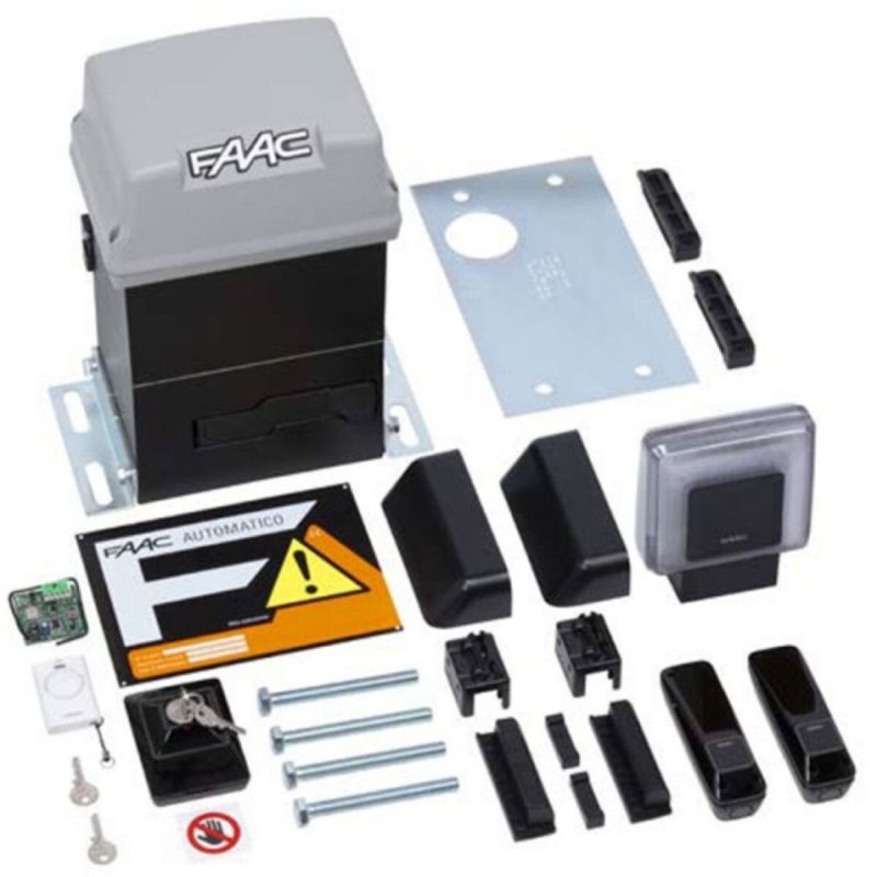 FAAC 10564944 PRATICO KIT 230V SAFE Automazione Cancello Anta Scorrevole 600kg