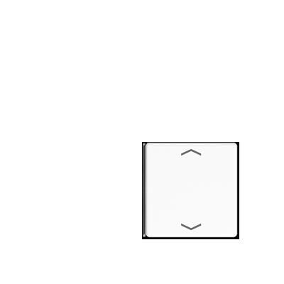 JUNG A404TSAPWW14 Key cover for sensor 4 c-channels. symbol mod. A500- t.1 and 4- alpine white