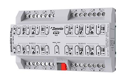 ZENNIO ZIO-MB16P MAXinBOX 16 Plus - Multifunction actuator. 16 x 16A outputs C-Load.