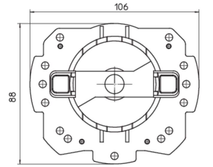 CAME 001YM0113 SUPPORTO RAPIDO MO PER FIANCHETTO ZF MAX