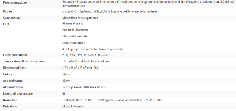 ELMO I8B Inseritore I8 in contenitore bianco