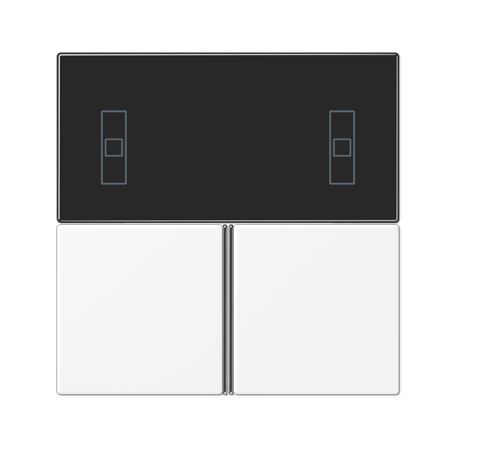 JUNG LS4093TSAWWM Key covers for compact KNX environmental controller - mod. AS+LS990+A creation- matt alpine white