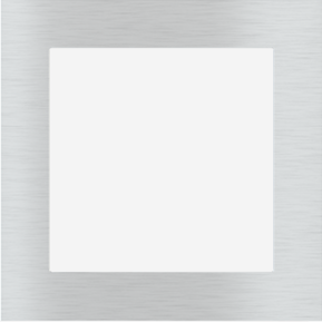 EKINEX EK-PQG-GBQ FF/71 (Form/Flank/NF) square plate in METAL (ALUMINIUM) - 1 window