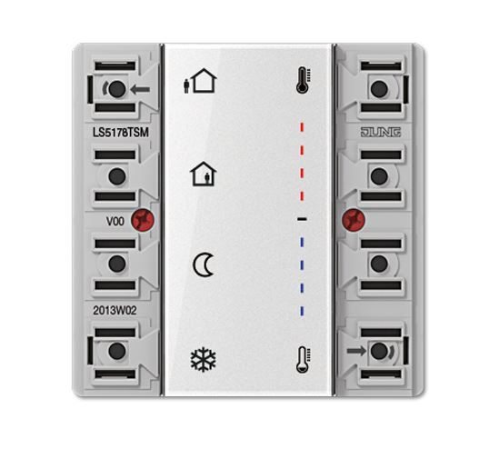 JUNG LS5178TSM Modulo termostato a tasti F50 KNX con acc. bus integrato Standard- 2 canali- mod. LS990