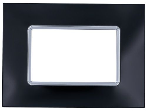 MAPAM 8003BL-2 Art 8003BL-2 3P Black Glass Plate