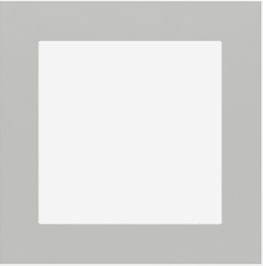 EKINEX EK-PQG-GAG Square FF/71 (Form/Flank/NF) plate Plastic - 1 window