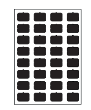 EELECTRON 9025ISA-3 9025 CAPACITIVE KNX SWITCH, BLACK  ICON'S SET - A BLANK - 32 ICONS