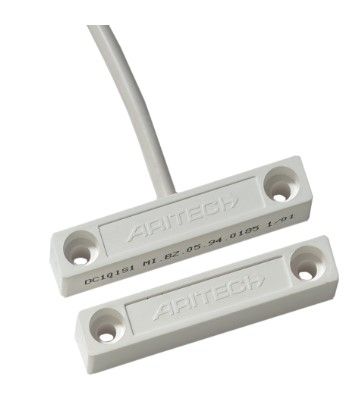 ARITECH ANTINTRUSIONE DC101 Contatto magnetico a giorno con cavo - GAP 15 mm - IP 68 -  EN50131 Grado 2