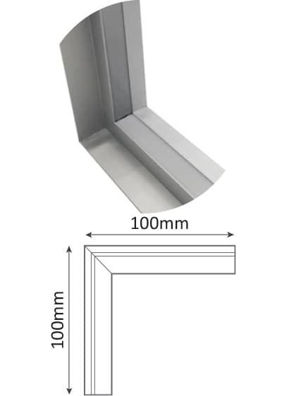 LEDCO CO221/P ANGLE 90 degrees WALL/CEILING FOR SCOMPA PROFILE