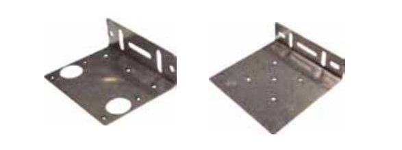 ABTECNO APE-589-2000 PAIR OF STAINLESS STEEL BRACKETS FOR PHOTOCELL AND REFLEX REFLECTOR