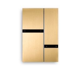 BASALTE 0274-02-08 Fibonacci Quad KNX, brushed bronze