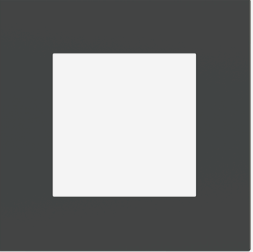 EKINEX EK-SQG-FGB Placca Surface (71 e 20Venti ) quadrata colore grigio bromo