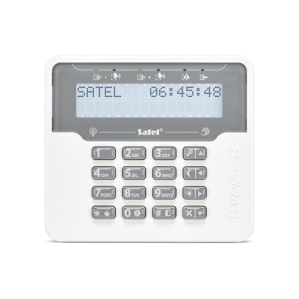 SATEL VERSA-KWRL2 Tastiera LCD wireless con lettore di prossimità 125 KHz (per ABAX 2 retroilluminazione bianca)