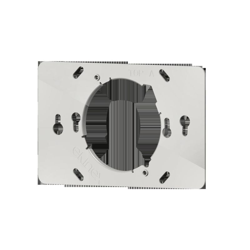 EKINEX EK-SMR-504 Supporto metallico rettangolare per scatola da incasso 4 posti