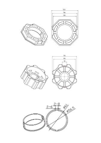 CAME 001YK6105 OCTAGONAL 102X2mm