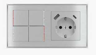 EKINEX EK-PWS-DE Electric socket. Schuko version (German standard) 55x55 mm