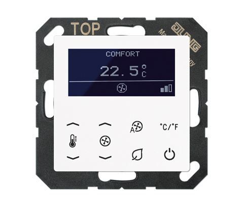 JUNG TRDA5248WW Room thermostat for KNX fan coil - alpine white