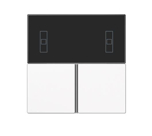 JUNG LS4093TSAWW Copritasti per controller KNX 4093KRMTSD- mod. LS990- bianco alpino