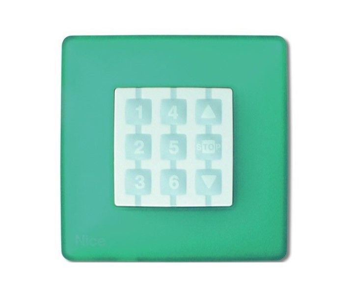 NICE WSS Square wall plaque, aqua green - 10 pieces