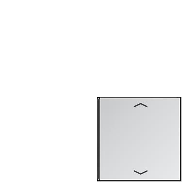 JUNG AL2404TSAP14 Copritasto per modulo sens. 4 canali-c. simb. mod. LS990- tast.1 e 4- alluminio