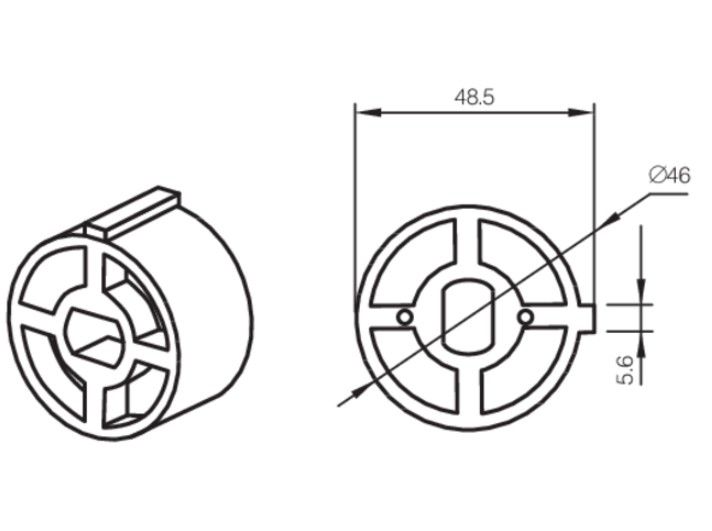 CAME 001YK5131 50X1.5 ROUND WITH FLASH DRIVE