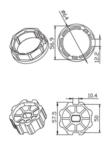 CAME 001YK5102 OCTAGONAL 60x0.8mm.