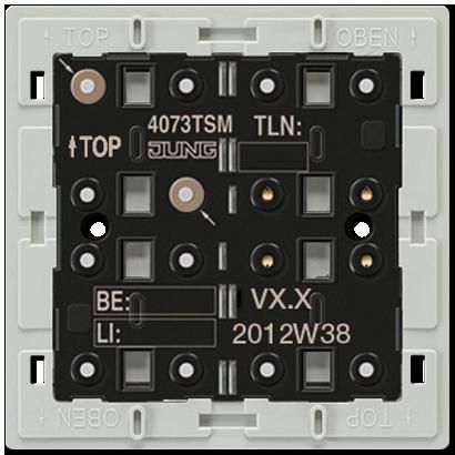 JUNG 4073TSM KNX push button sensor module with acc. Standard integrated bus - 3 channels
