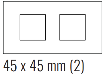 EKINEX EK-D2E-GBQ Deep plate (FF and 71 and 20Venti) rectangular - METAL (ALUMINIUM) - aluminum